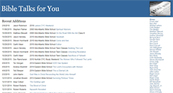 Desktop Screenshot of bibletalks4u.com